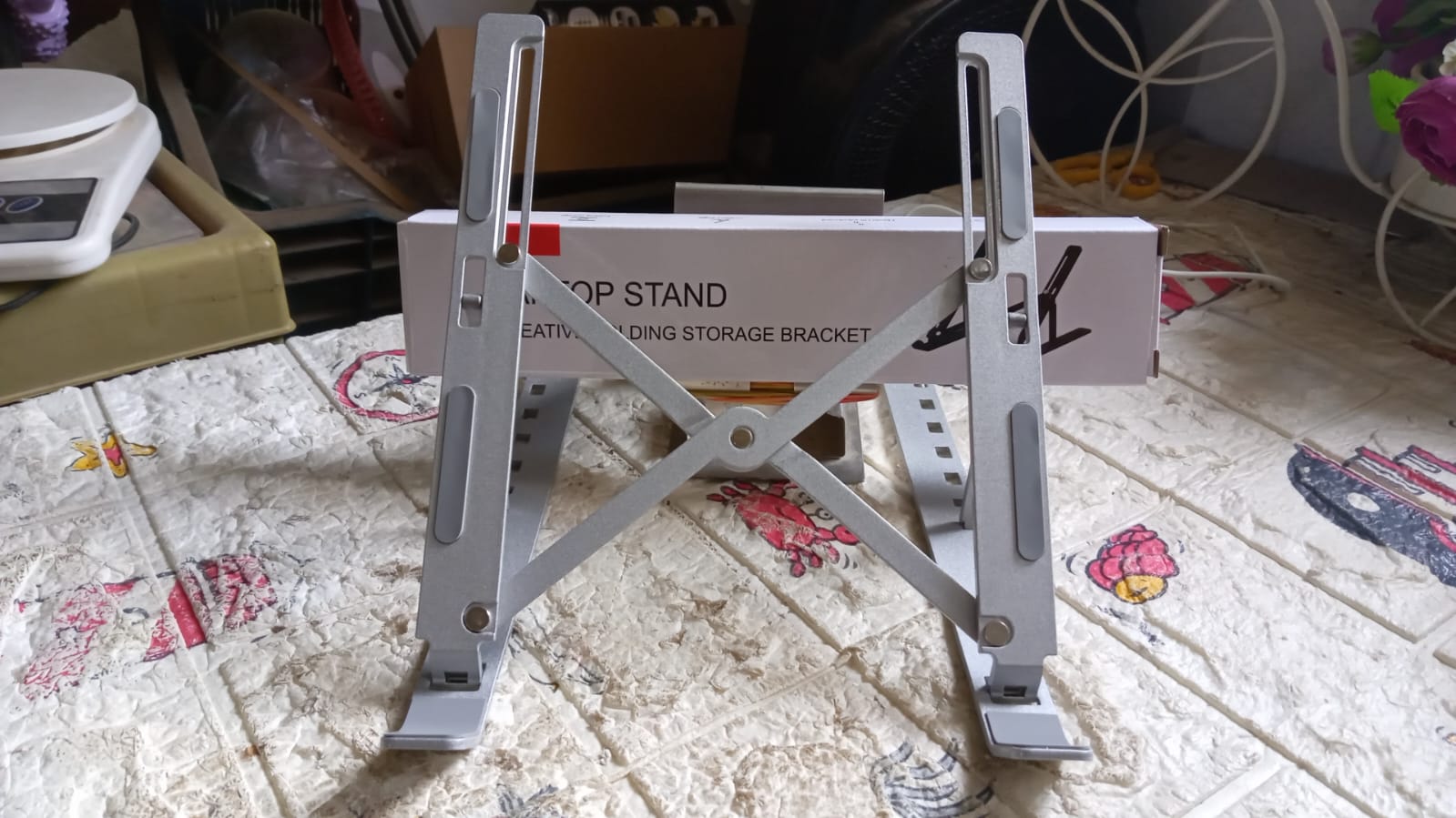 12874 Laptop Stand for Desk | Metal Portable Laptop Stand, with 7 Adjustable Angles | Laptop Riser, Phone, and Tablet Stand | Compatible for All Laptop 12874 Laptop Stand for Desk | Metal Portable Laptop Stand, with 7 Adjustable Angles | Laptop Riser, Phone, and Tablet Stand | Compatible for All Laptop